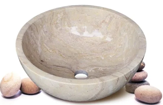 Chậu lavabo đặt bàn đá Marble tự nhiên Kanly MAR11I