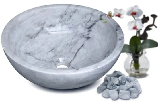 Chậu lavabo đặt bàn đá tự nhiên Kanly MAR133N