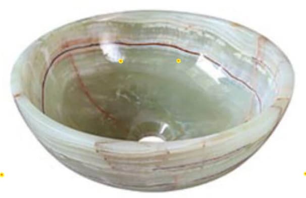 Chậu lavabo đặt bàn đá tự nhiên Kanly ONY12