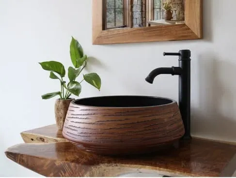Chậu lavabo đặt bàn sứ mỹ thuật Kanly SU009