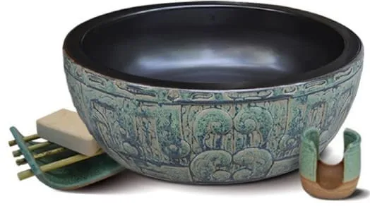Chậu lavabo đặt bàn sứ mỹ thuật Kanly SU014