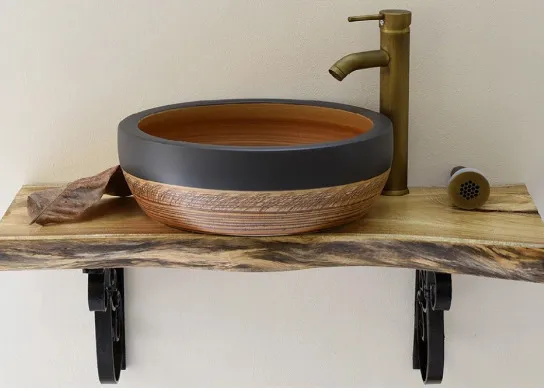 Chậu lavabo đặt bàn sứ mỹ thuật Kanly SU015