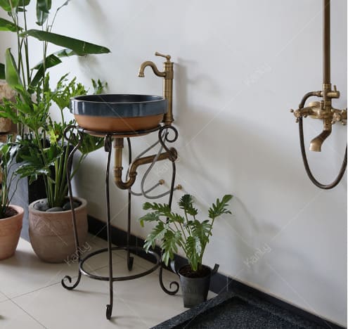 Chậu lavabo đặt bàn sứ mỹ thuật Kanly SU311