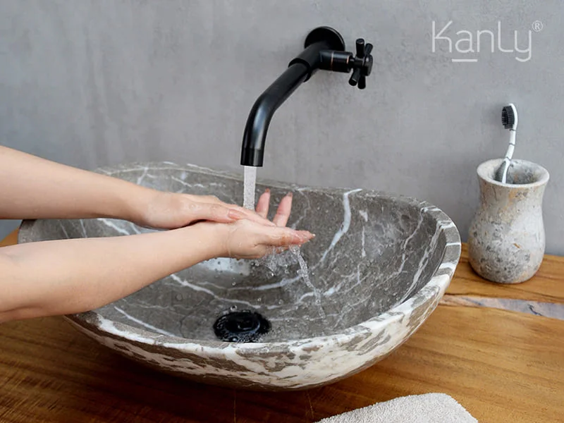 Chậu đá tự nhiên đặt bàn Kanly