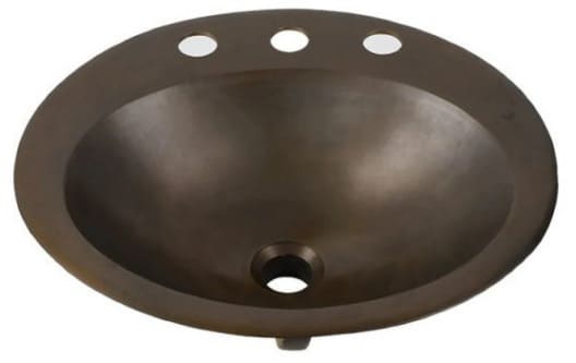 Chậu lavabo đặt bàn đồng thau phong cách cổ Kanly GCL08 