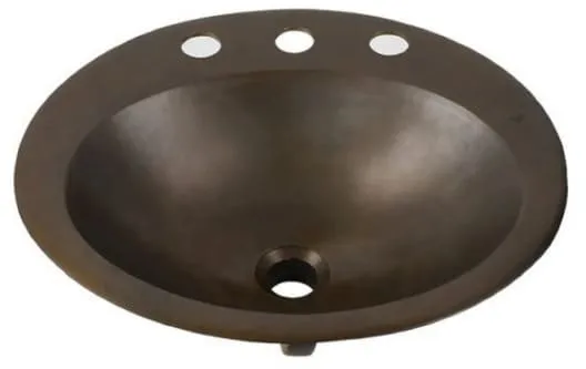 Chậu lavabo đặt bàn đồng thau phong cách cổ Kanly GCL08
