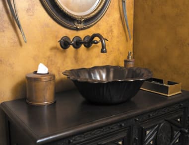 Chậu lavabo đặt bàn đồng thau Kanly GCL09 