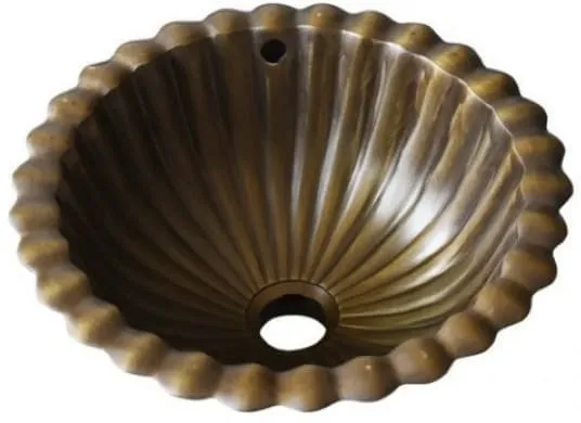 Chậu lavabo đặt bàn đồng thau Kanly GCL09 
