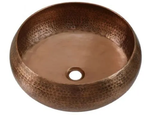 Chậu lavabo đặt bàn đồng đỏ Kanly RSC121V