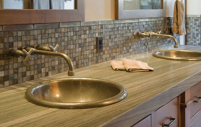 Chậu lavabo đặt bàn đồng thau Kanly RSC319