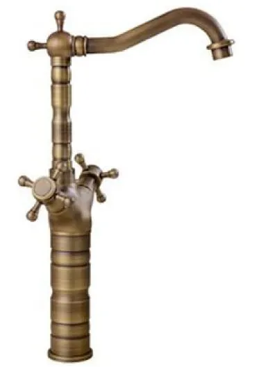 Vòi lavabo nóng lạnh bằng đồng cổ điển Kanly GCA01