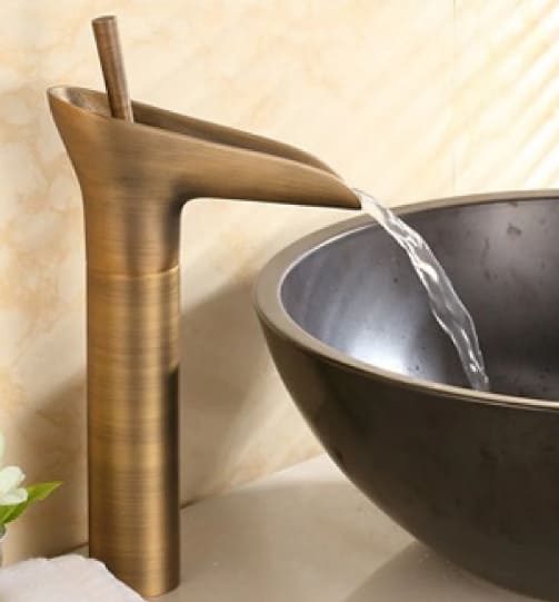 Vòi lavabo nóng lạnh bằng đồng cổ điển Kanly GCA07 