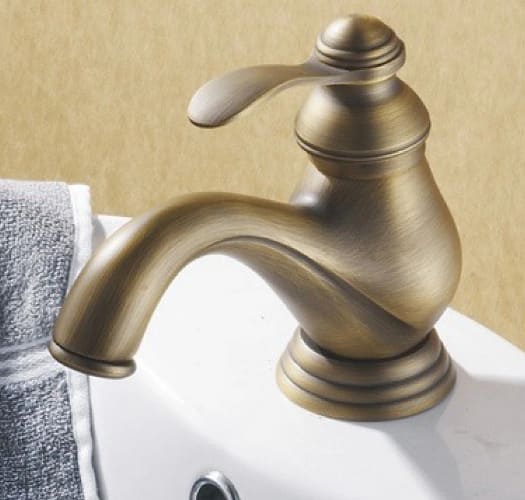 Vòi lavabo nóng lạnh bằng đồng cổ điển Kanly GCV01