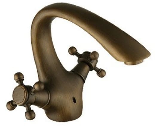 Vòi lavabo nóng lạnh bằng đồng cổ điển Kanly GCV07 