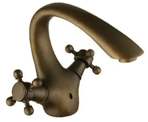 Vòi lavabo nóng lạnh bằng đồng cổ điển Kanly GCV07