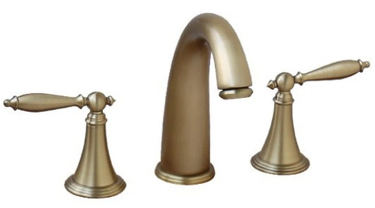 Vòi lavabo nóng lạnh 3 lỗ bằng đồng cổ điển Kanly GCB02 