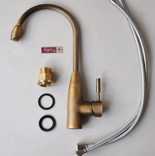 Vòi rửa bát nóng lạnh đồng cổ điển Kanly GCC01 