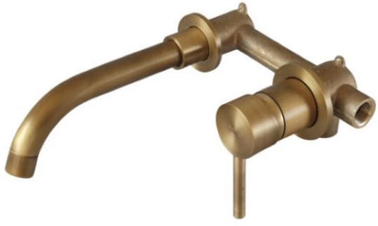 Vòi lavabo nóng lạnh âm tường bằng đồng cổ điển Kanly GCT04 