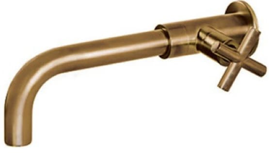 Vòi lavabo lạnh âm tường bằng đồng cổ điển Kanly GCT11 