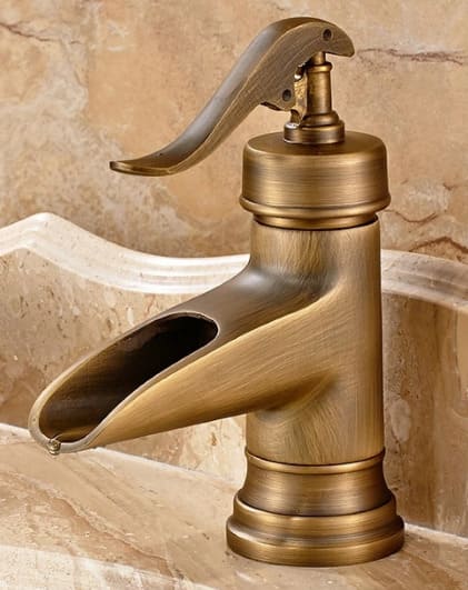 Vòi lavabo nóng lạnh bằng đồng cổ điển Kanly GCV04 
