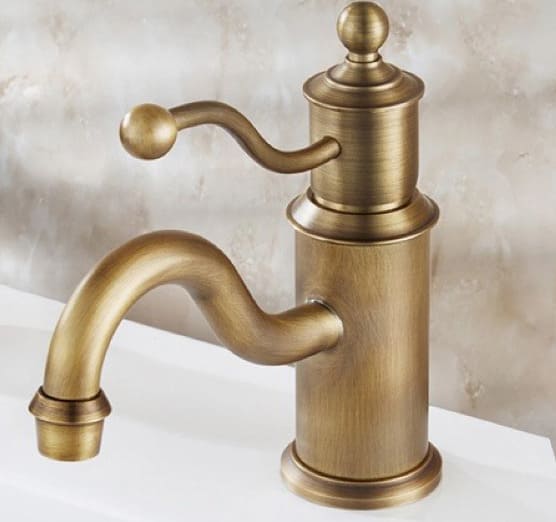 Vòi lavabo nóng lạnh bằng đồng cổ điển Kanly GCV08 