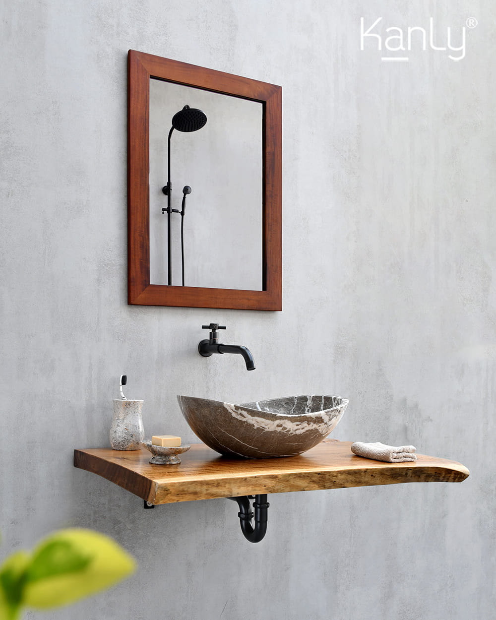 Gương soi nhà tắm khung bằng đông Kanly 