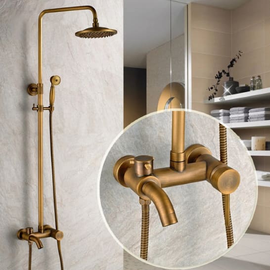 Sen tắm đứng nóng lạnh bằng đồng Kanly GCS18 