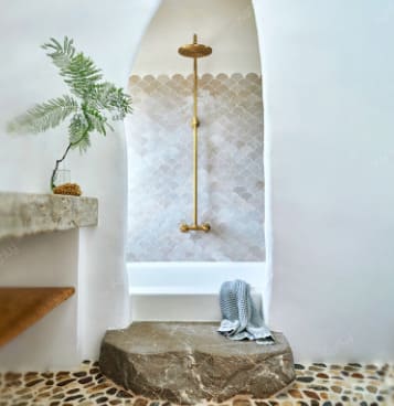 Sen tắm đứng nóng lạnh bằng đồng Kanly GCS30