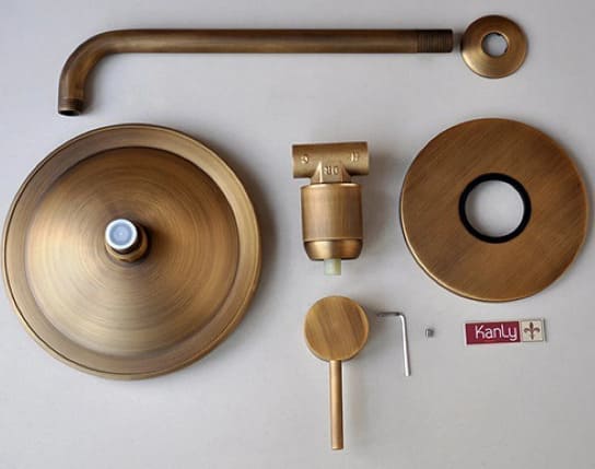 Sen tắm âm tường nóng lạnh bằng đồng Kanly GCS71 