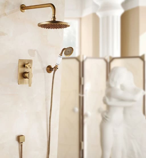 Sen tắm âm tường nóng lạnh bằng đồng Kanly GCS75 