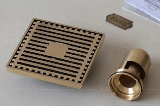 Phễu thoát sàn bằng đồng Kanly GCP11