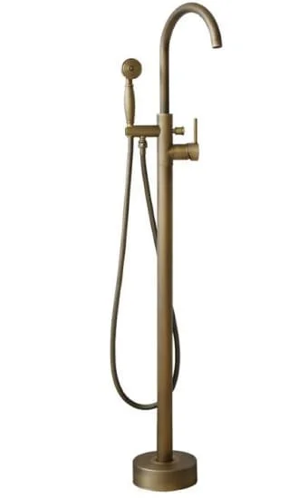 Sen bồn tắm nóng lạnh đặt sàn bằng đồng cổ điển Kanly GCS06