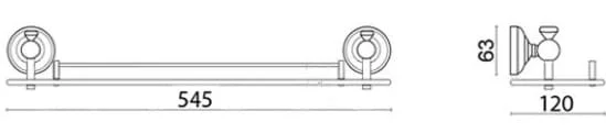 Bản vẽ kỹ thuật Kệ Kính Phòng Tắm Kanly GCH14