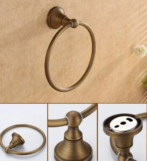 Vòng treo khăn bằng đồng Kanly GCK02 
