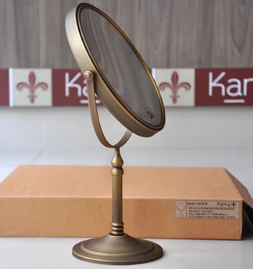 Gương gắn tường khung bằng đồng Kanly GCK19 