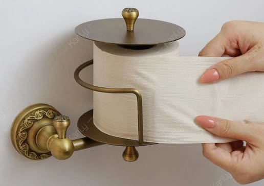Giá treo giấy vệ sinh bằng đồng Kanly GCH10 