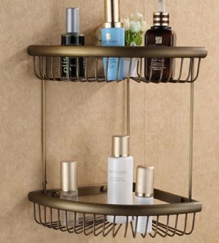 Kệ góc để đồ bằng đồng Kanly GCK28 