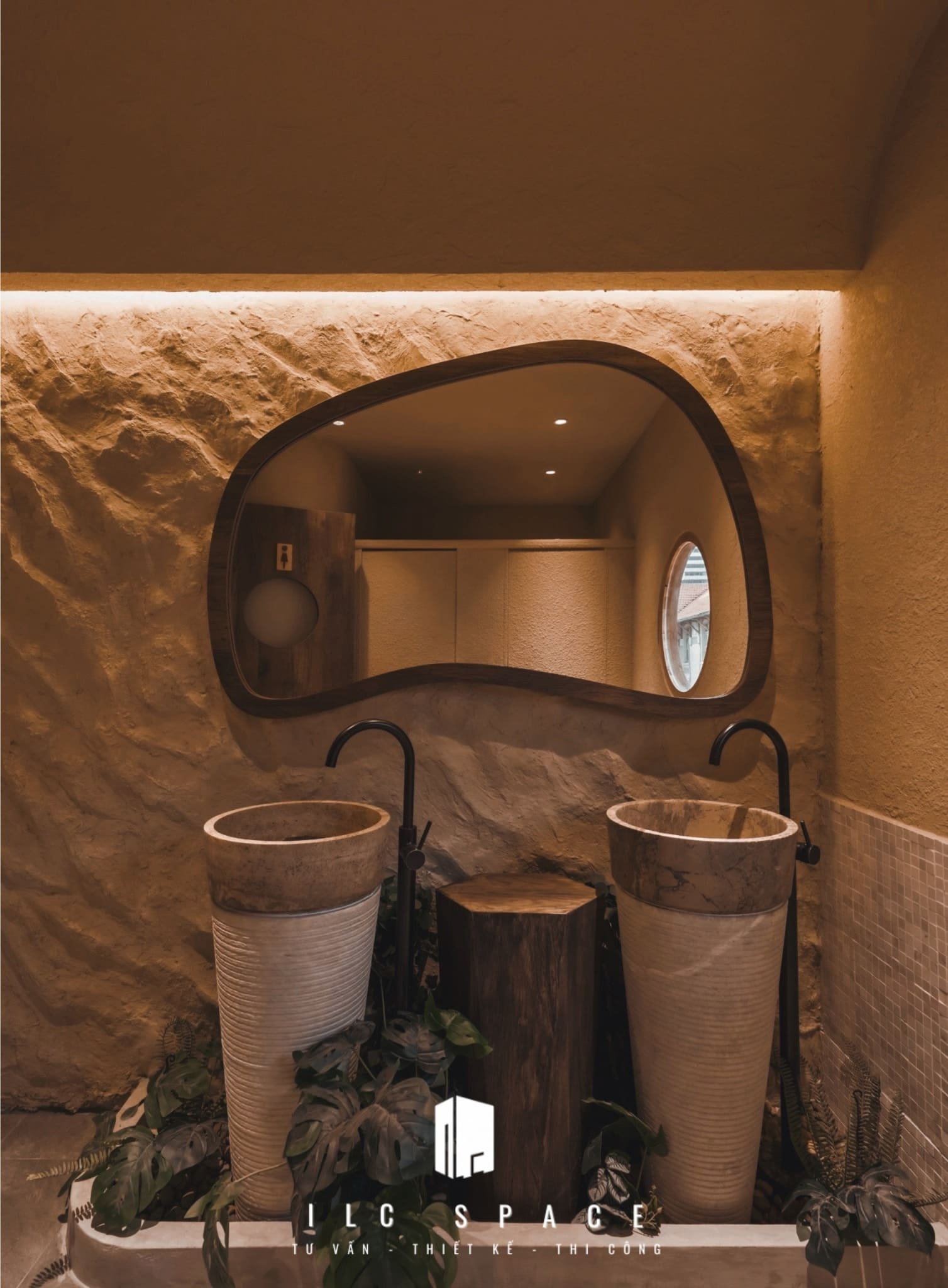 Chậu đặt sàn Kanly tại biệt thự khu đô thị kim chung đông anh 