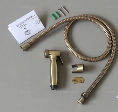 Vòi xịt Toilet bằng đồng cổ điển Kanly GCK22A 