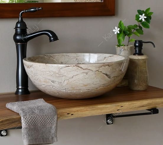 Vòi lavabo nóng lạnh màu đen Kanly GCA14B 