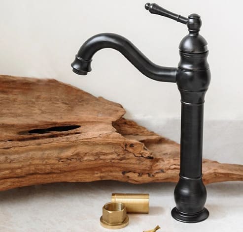 Vòi lavabo nóng lạnh màu đen Kanly GCA15B 