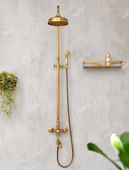 Sen tắm đứng nóng lạnh bằng đồng Kanly GCS11