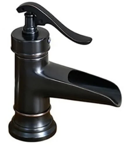 Vòi lavabo nóng lạnh màu đen Kanly GCV04B 