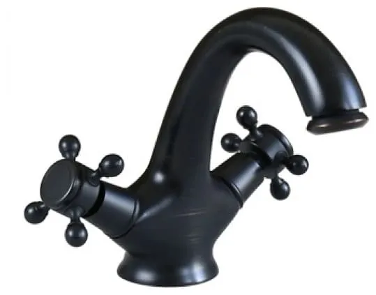 Vòi lavabo nóng lạnh màu đen Kanly GCV05B