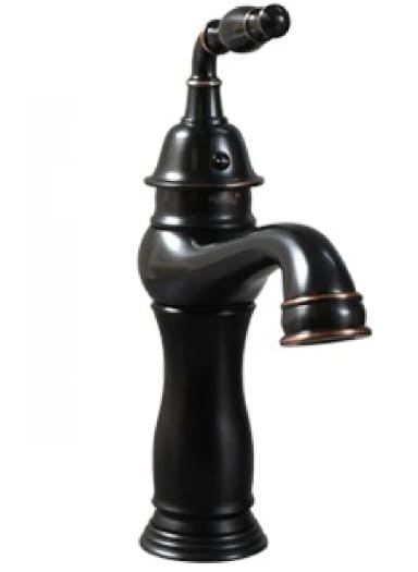 Vòi lavabo nóng lạnh màu đen Kanly GCV14B 