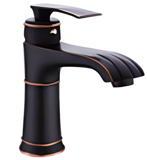 Vòi lavabo nóng lạnh màu đen Kanly GCV41B 