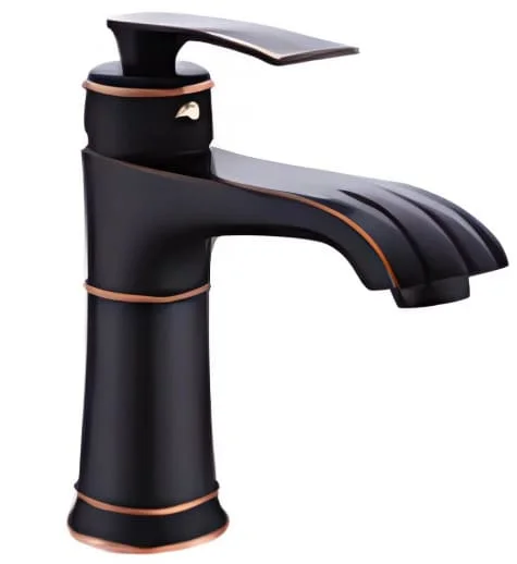 Vòi lavabo nóng lạnh màu đen Kanly GCV41B