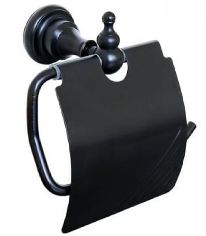 Móc giấy vệ sinh bằng đồng màu đen Kanly GCK03B 