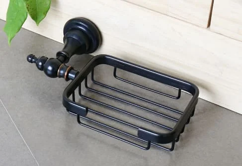 Giá đựng xà phòng bằng đồng màu đen Kanly GCK05B