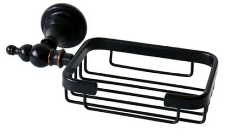 Giá đựng xà phòng bằng đồng màu đen Kanly GCK05B